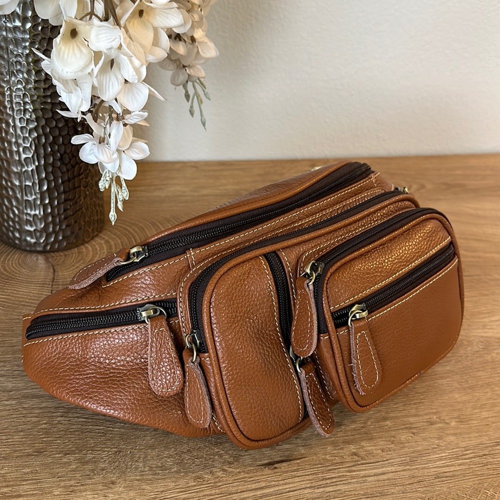 Unisex  Leather Fanny pack